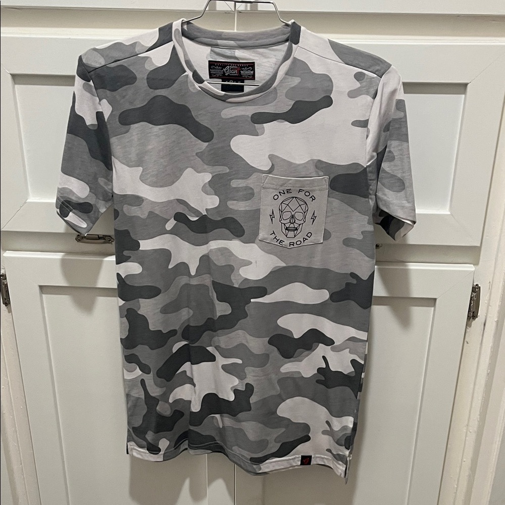 Gray Camouflage Men's T-Shirt